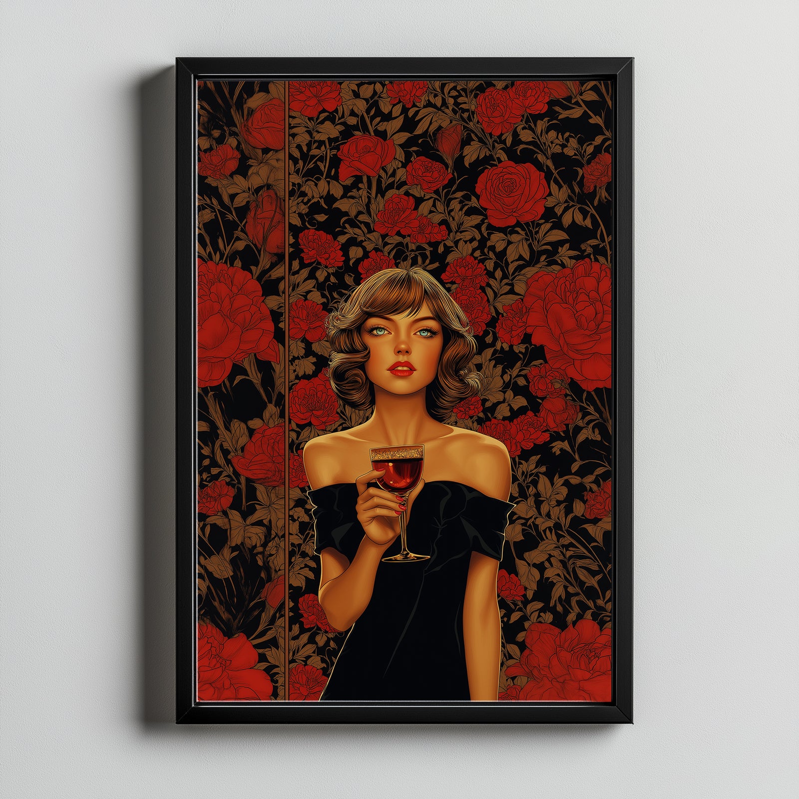 Cocktail Party Wall Art Print — Mid-Century Hosting Poster