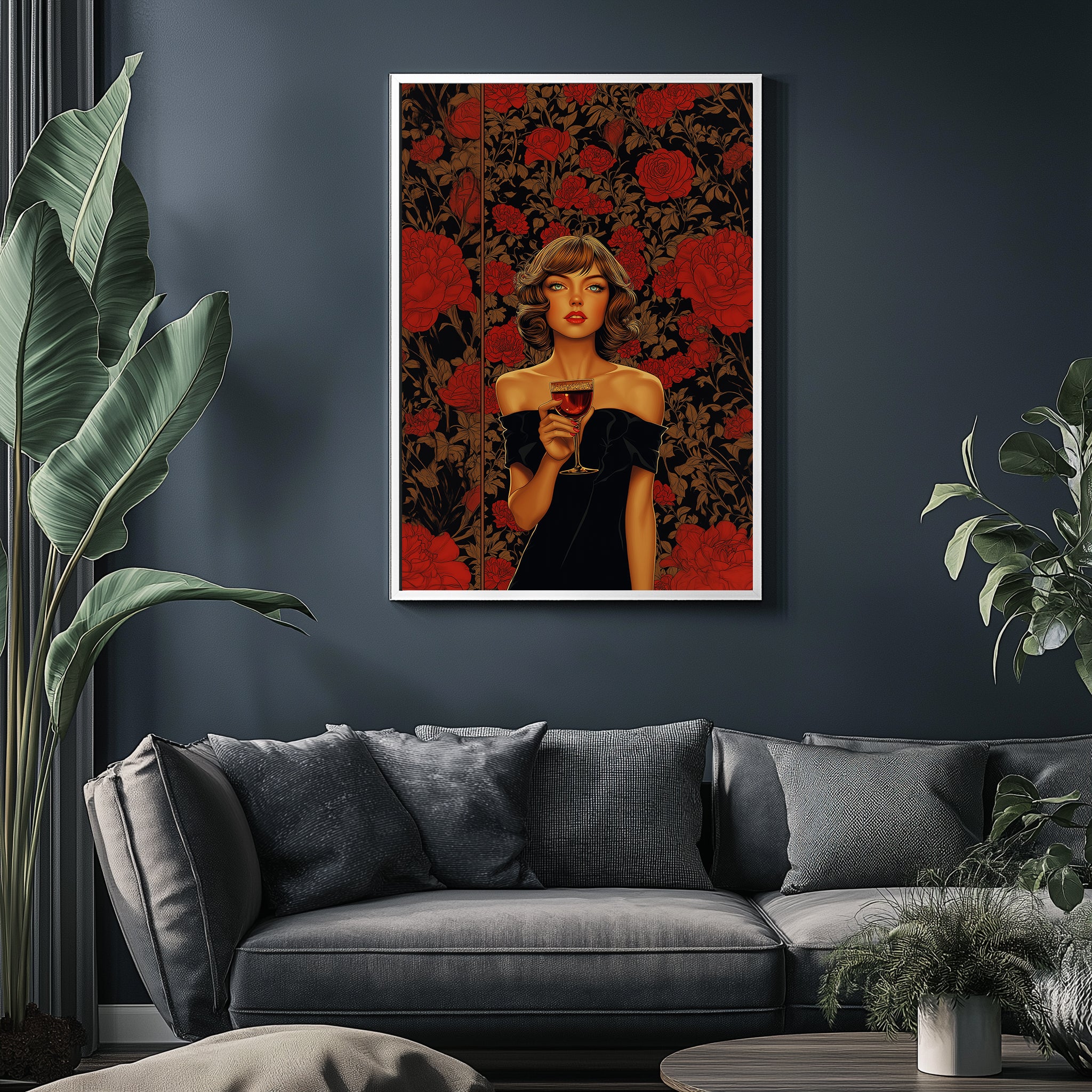 Cocktail Party Wall Art Print — Mid-Century Hosting Poster