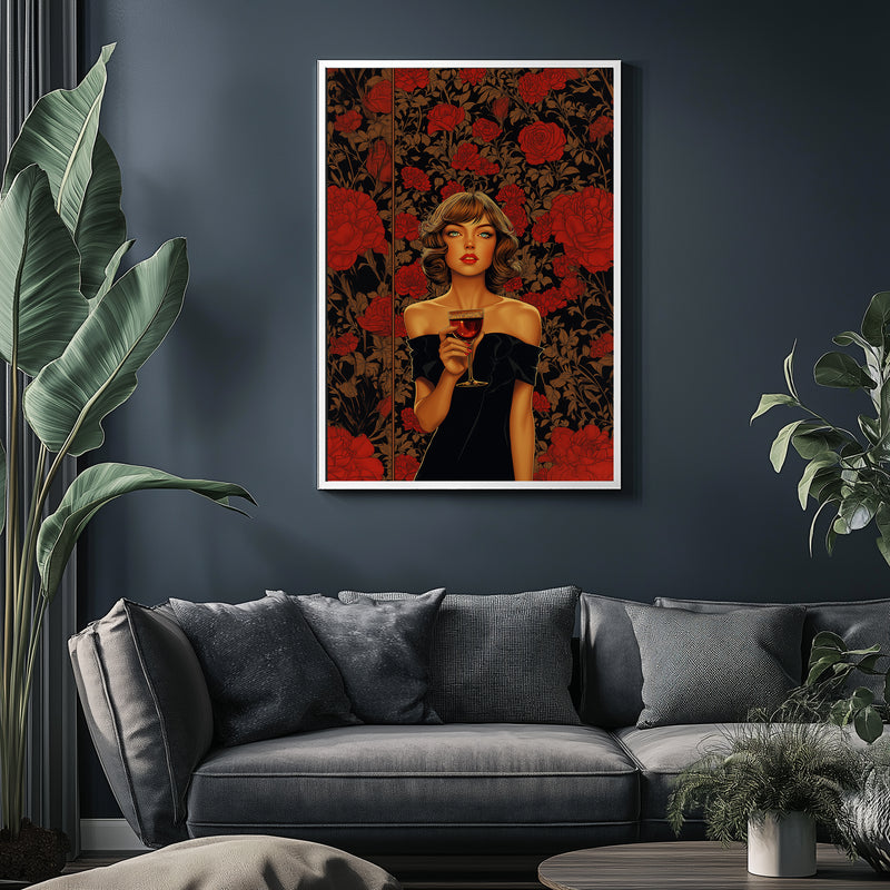 Cocktail Party Wall Art Print — Mid-Century Hosting Poster