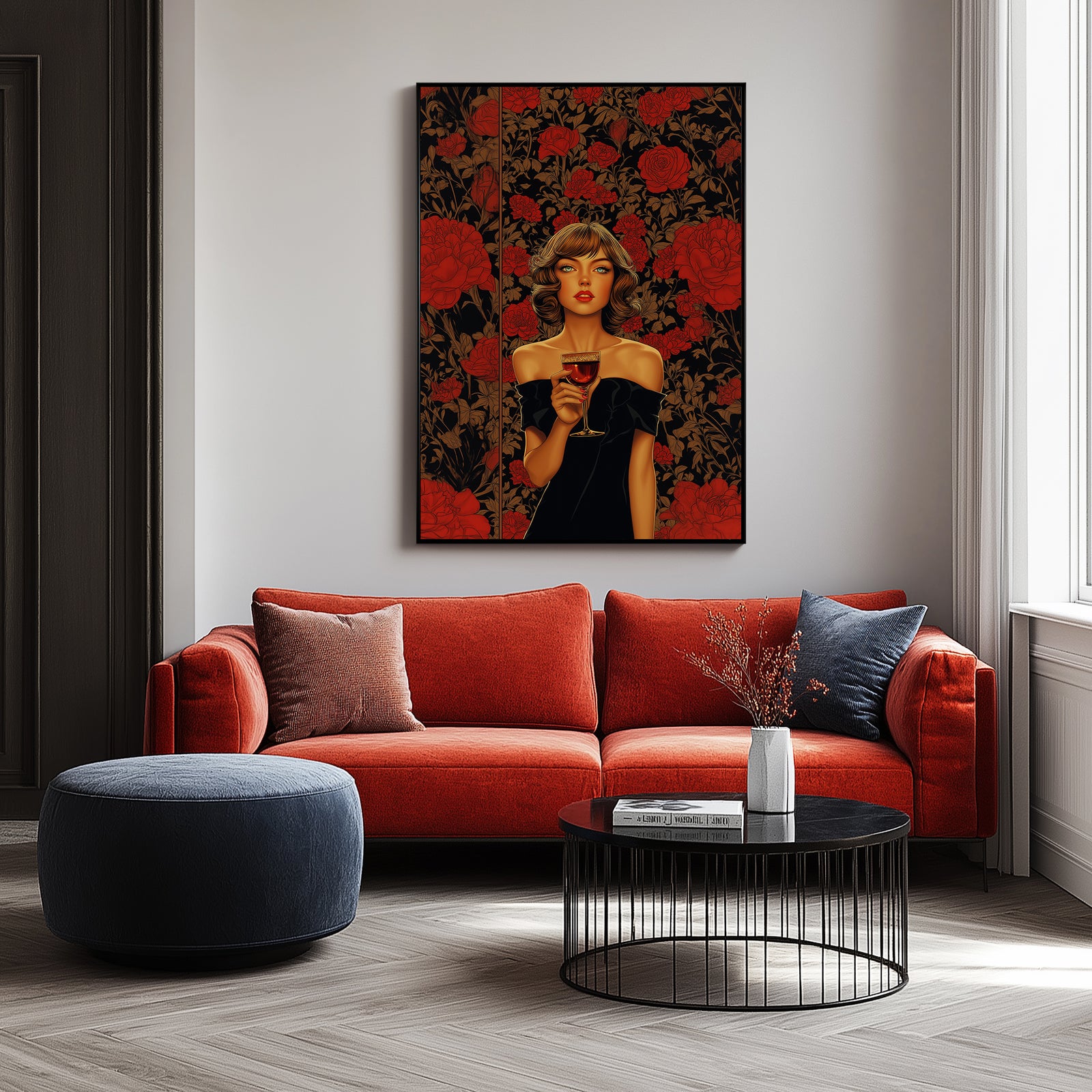 Cocktail Party Wall Art Print — Mid-Century Hosting Poster