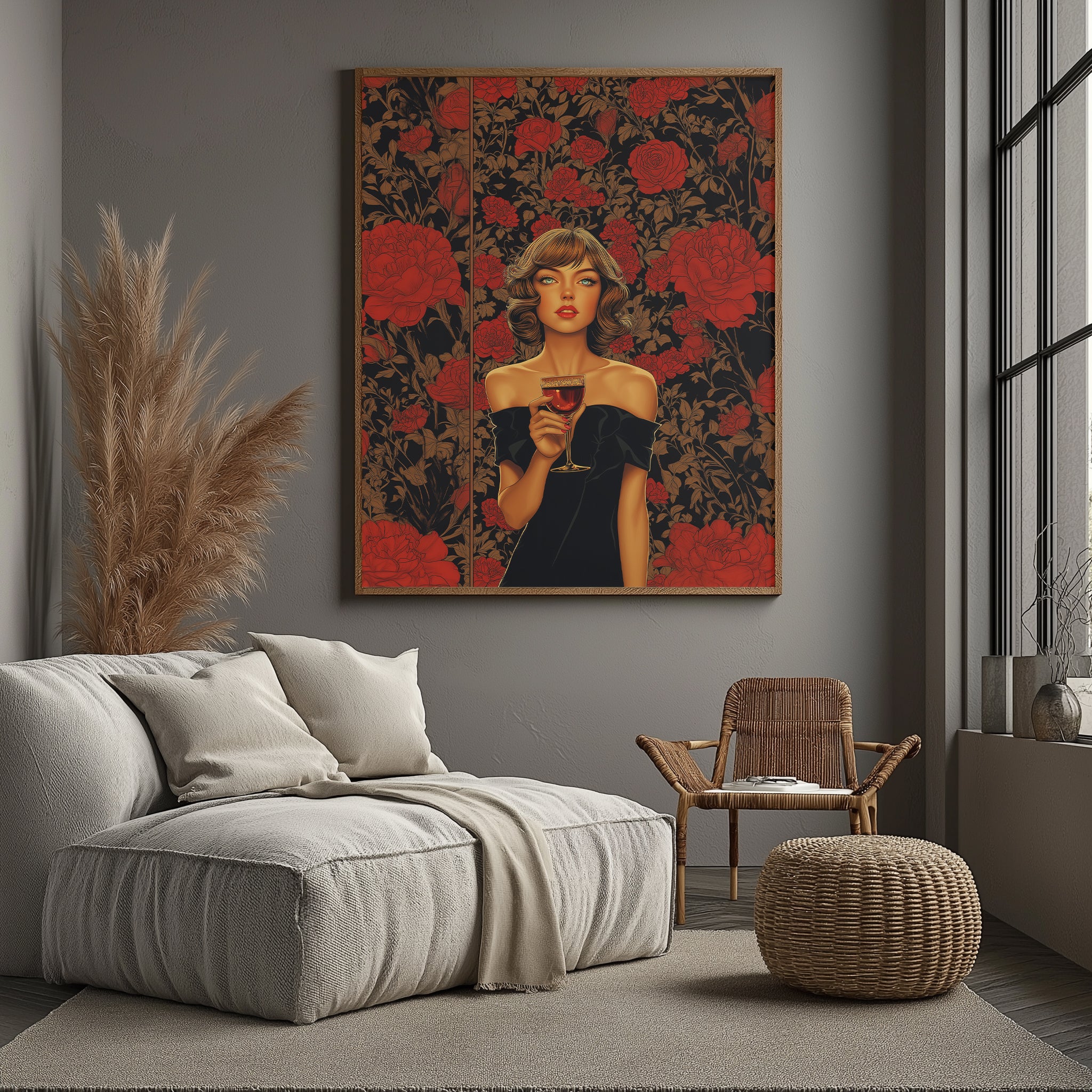 Cocktail Party Wall Art Print — Mid-Century Hosting Poster
