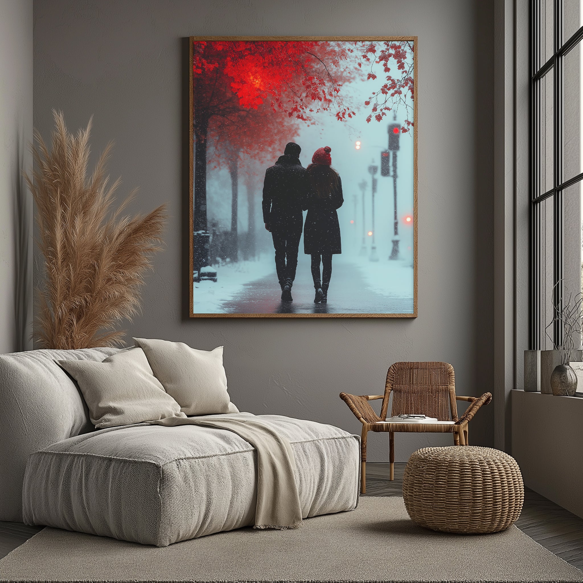 Timeless Steps Wall Art Print — Romantic Couple Dance Poster