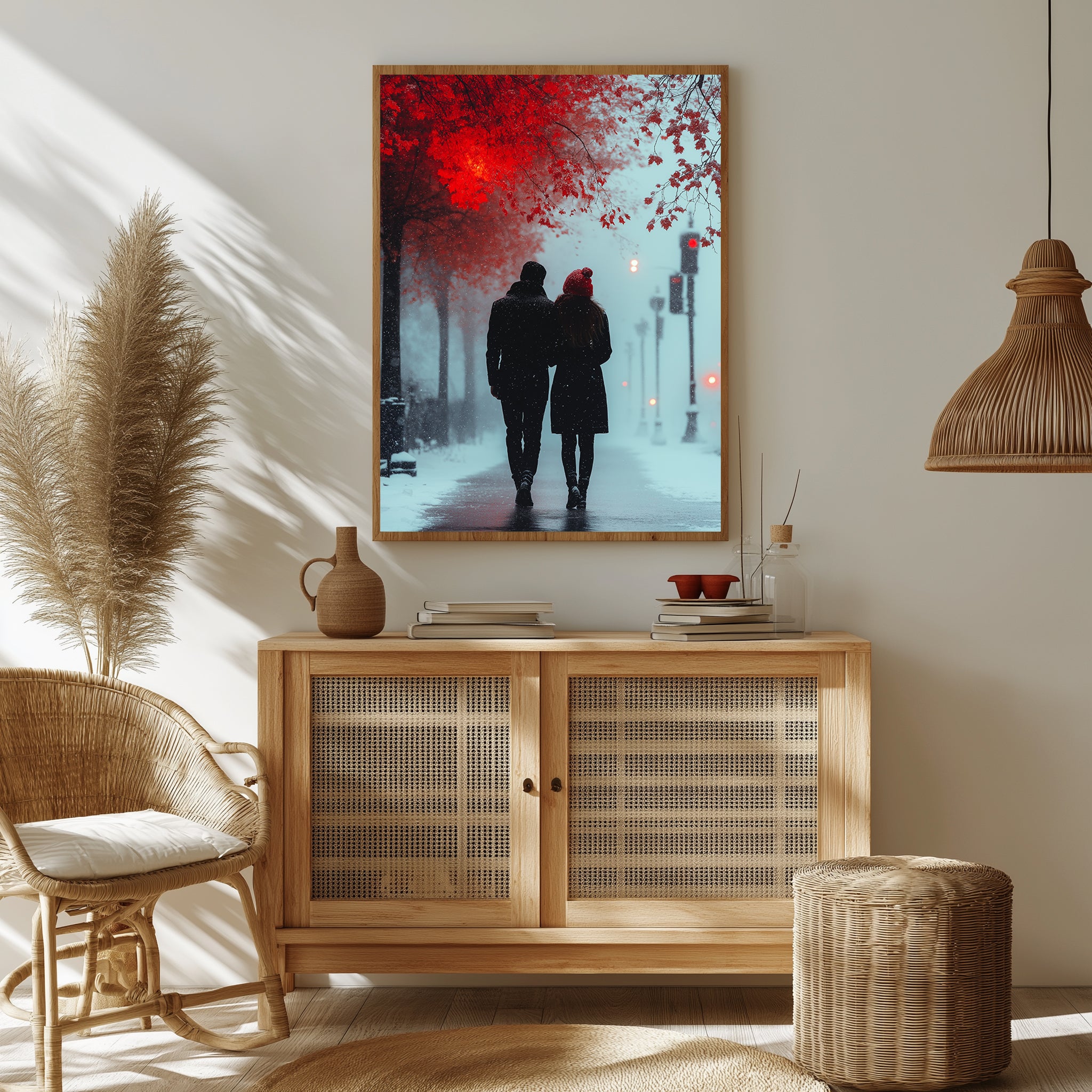Timeless Steps Wall Art Print — Romantic Couple Dance Poster