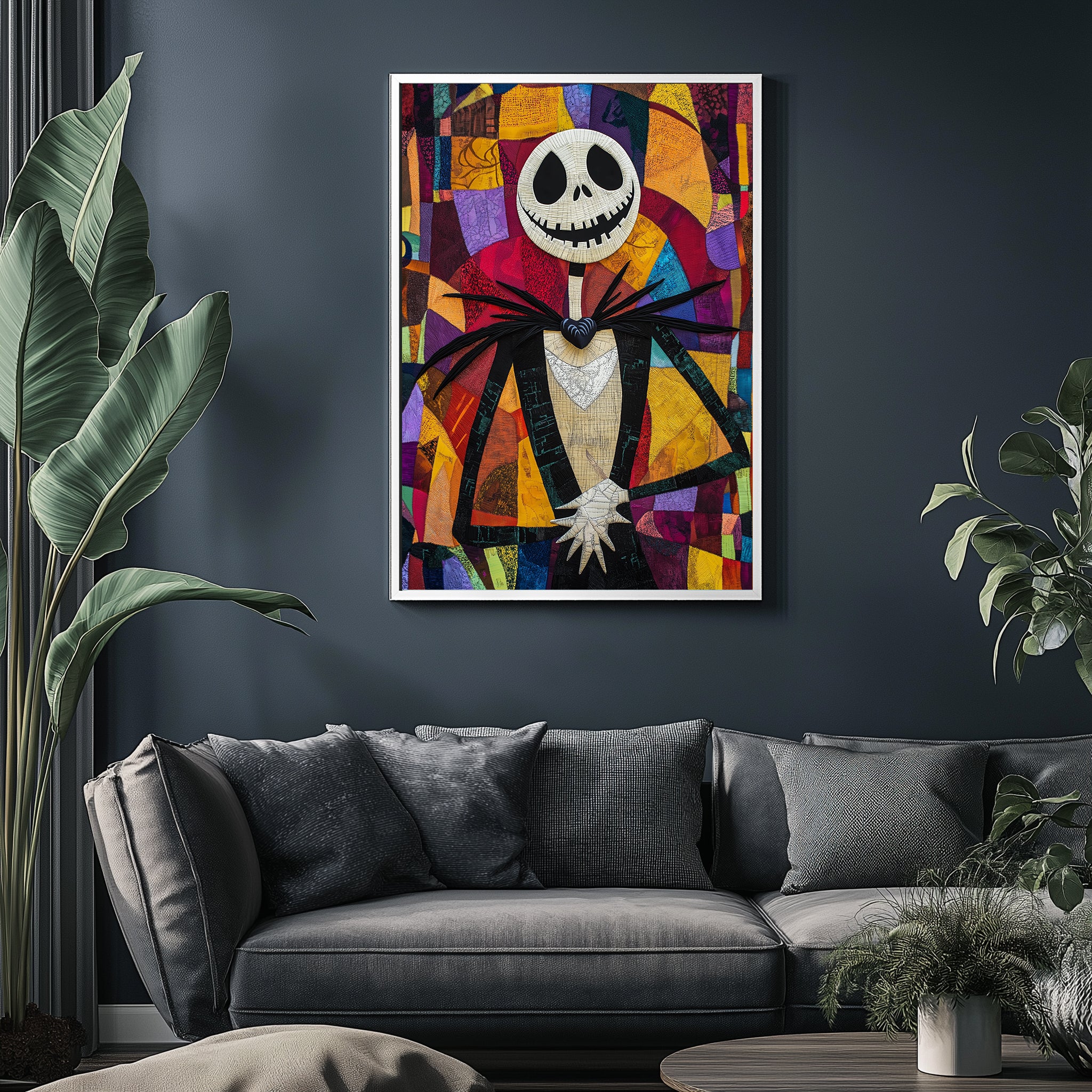 Jack Skellington Wall Art Print — Nightmare Before Christmas Tribute Poster