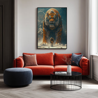 Encounter Wall Art Print — Mysterious Figurative Poster