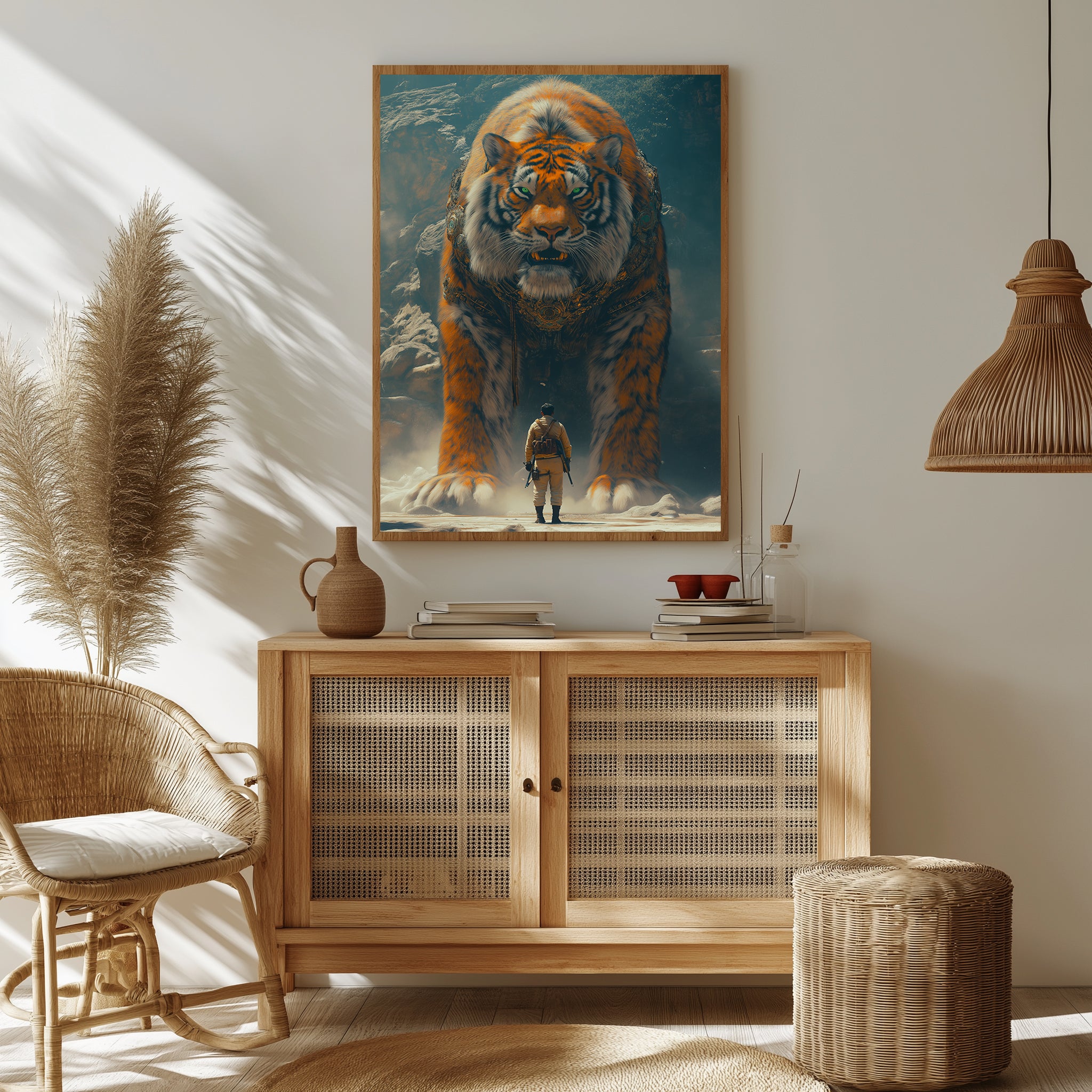 Encounter Wall Art Print — Mysterious Figurative Poster