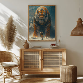 Encounter Wall Art Print — Mysterious Figurative Poster