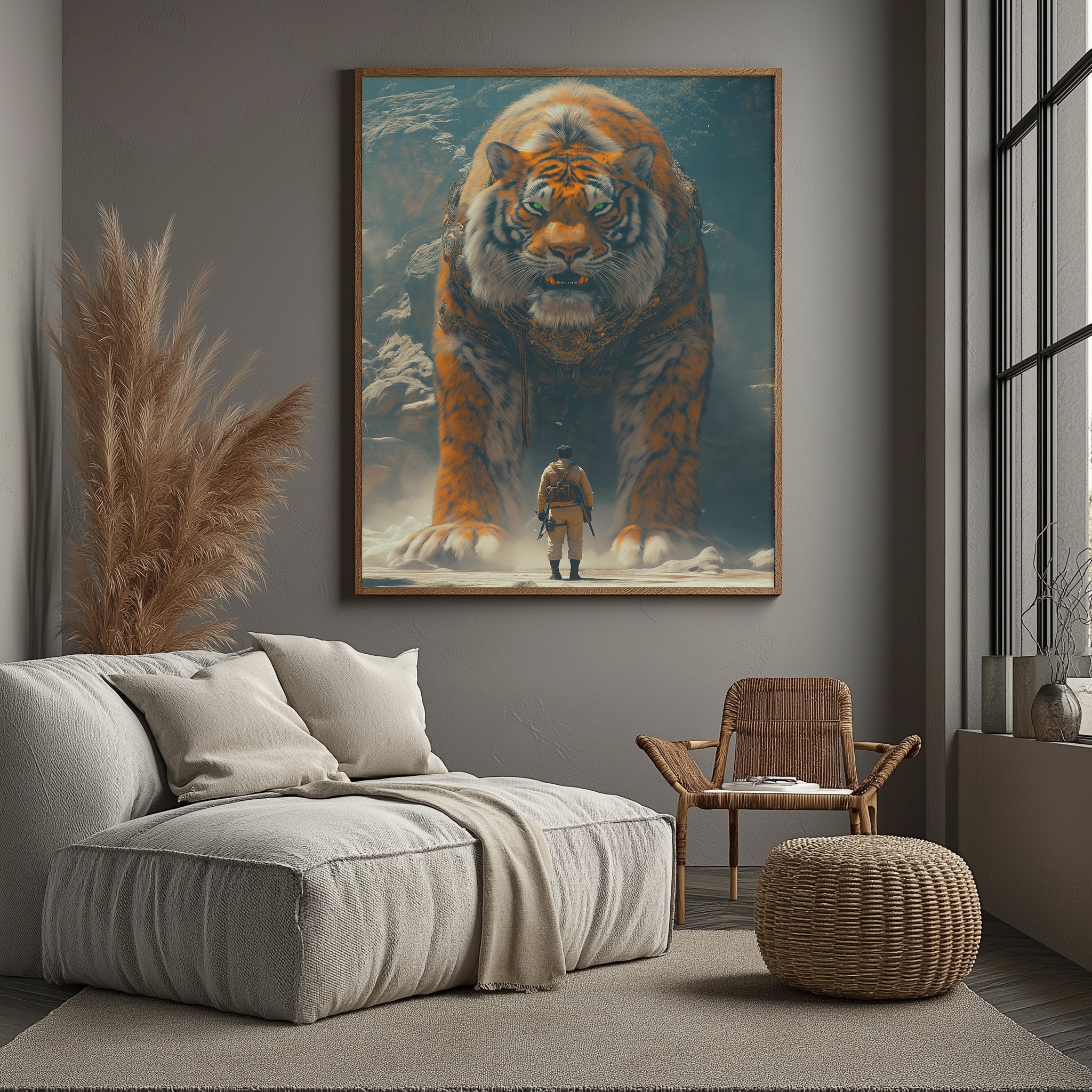 Encounter Wall Art Print — Mysterious Figurative Poster