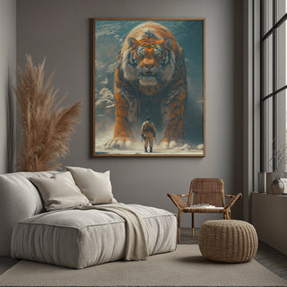 Encounter Wall Art Print — Mysterious Figurative Poster