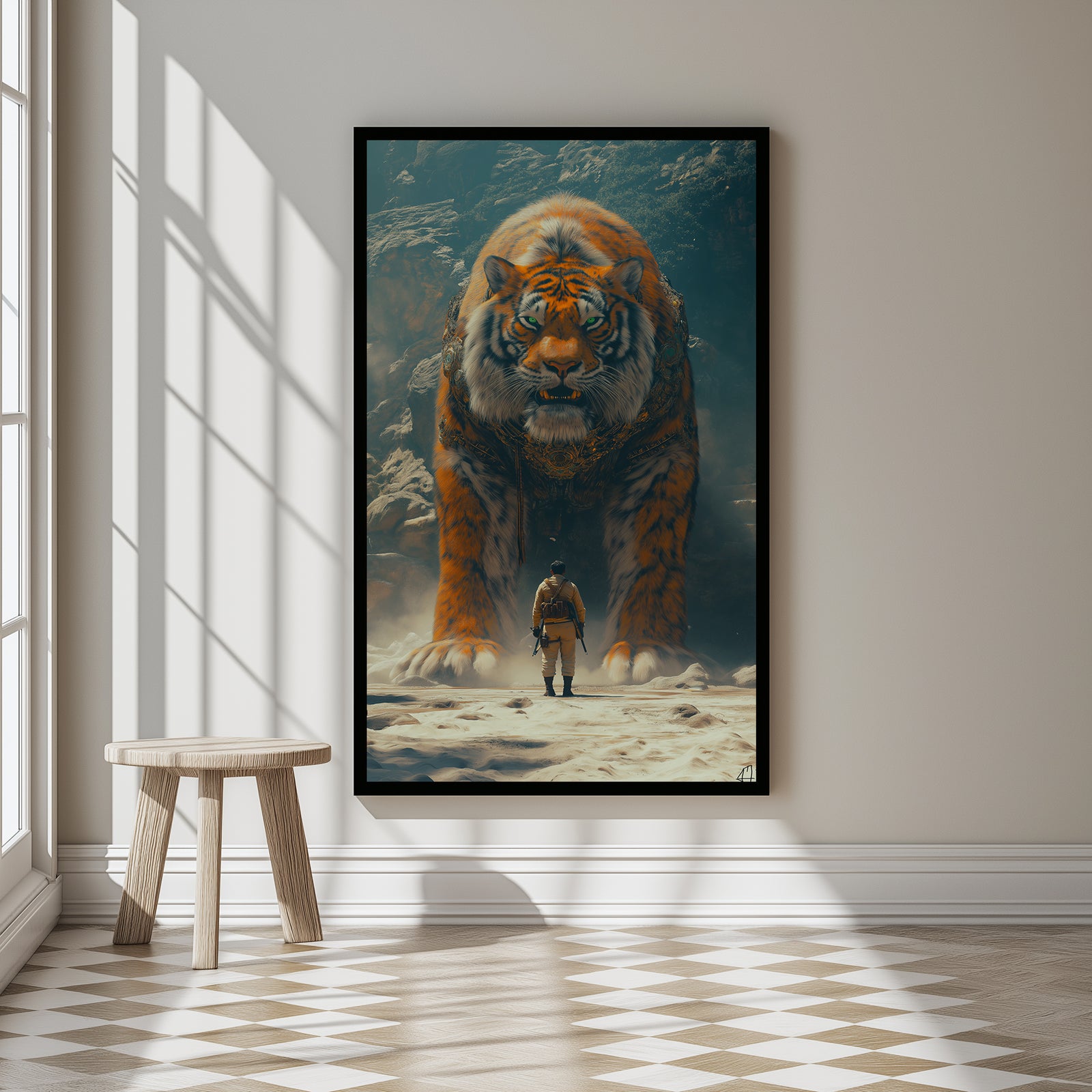 Encounter Wall Art Print — Mysterious Figurative Poster
