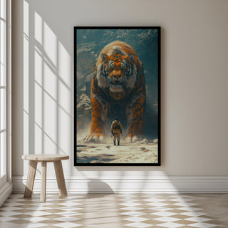 Encounter Wall Art Print — Mysterious Figurative Poster