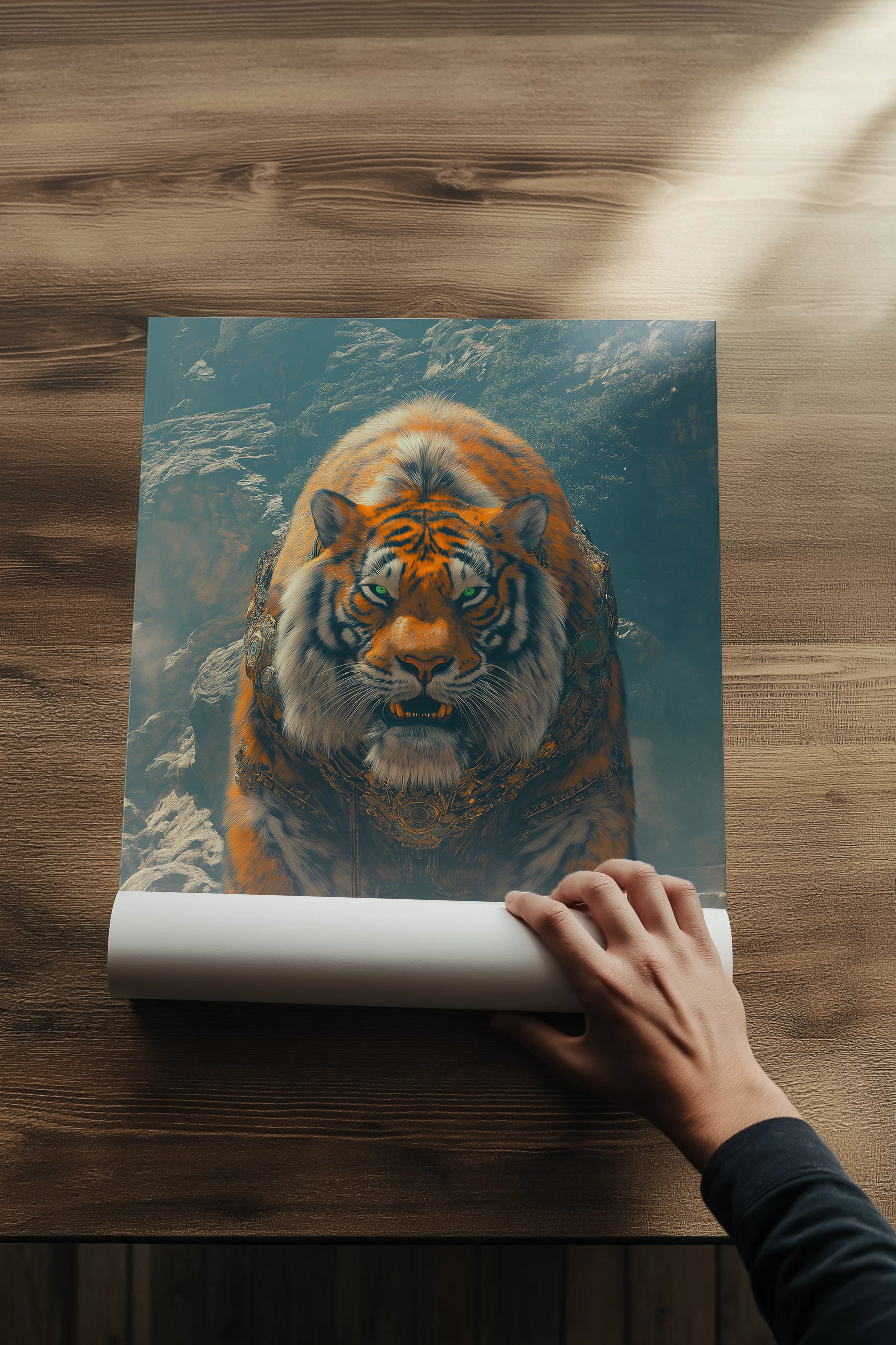 Encounter Wall Art Print — Mysterious Figurative Poster