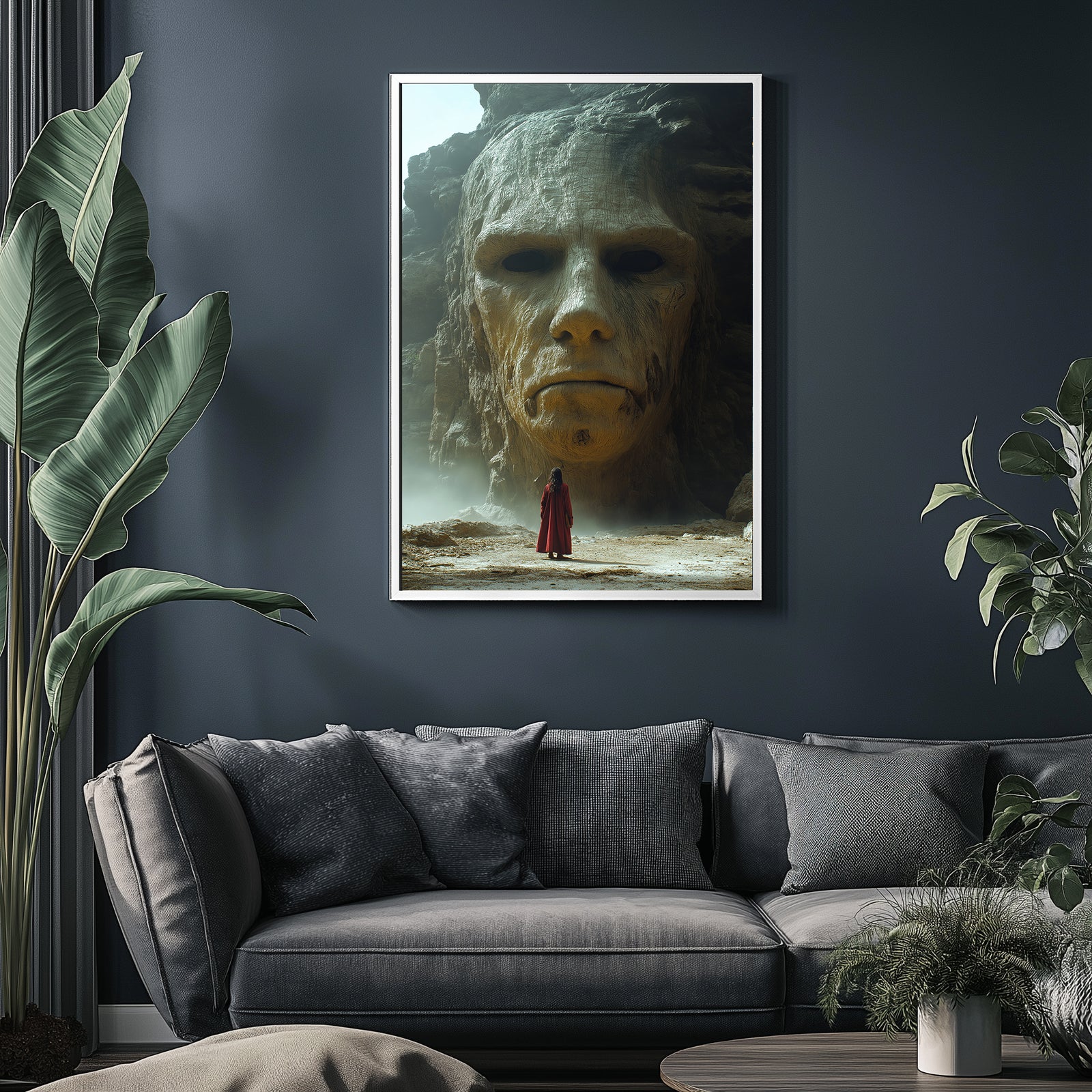 Face of Eternity Wall Art Print — Timeless Portrait Poster