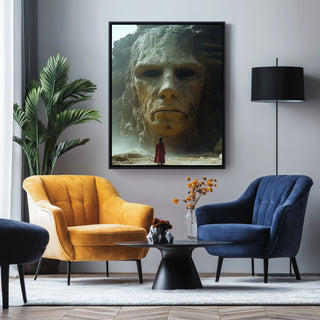 Face of Eternity Wall Art Print — Timeless Portrait Poster