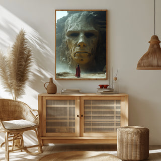 Face of Eternity Wall Art Print — Timeless Portrait Poster