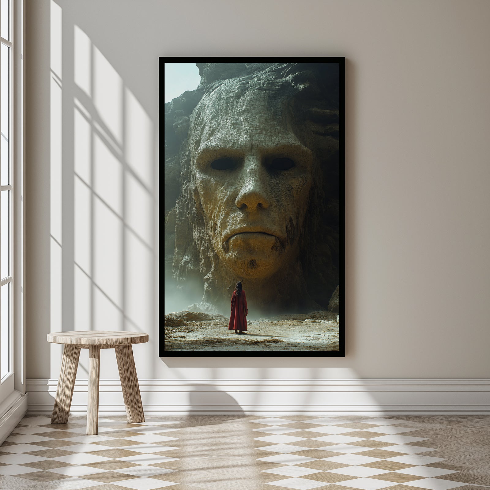 Face of Eternity Wall Art Print — Timeless Portrait Poster