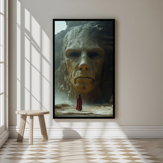 Face of Eternity Wall Art Print — Timeless Portrait Poster
