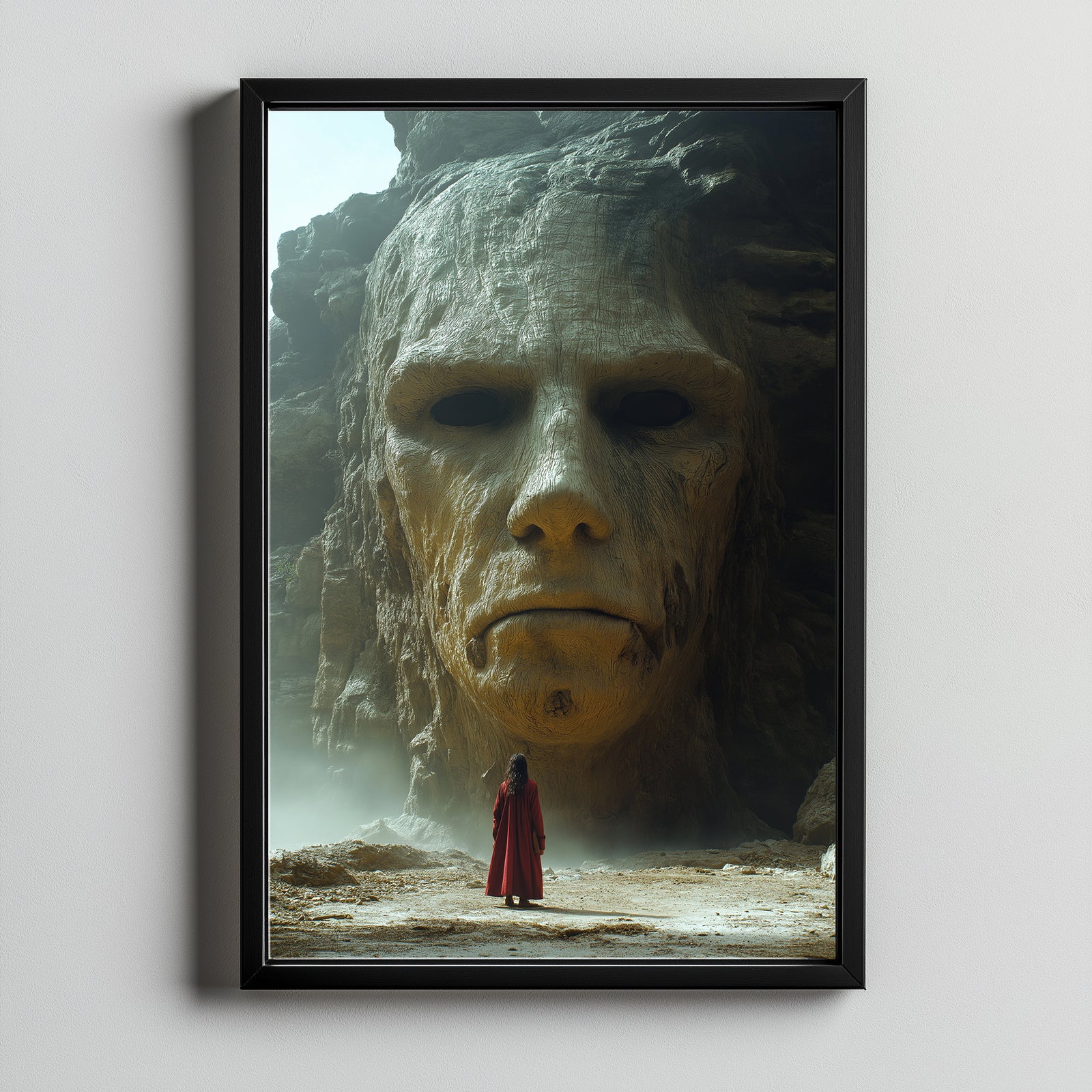Face of Eternity Wall Art Print — Timeless Portrait Poster