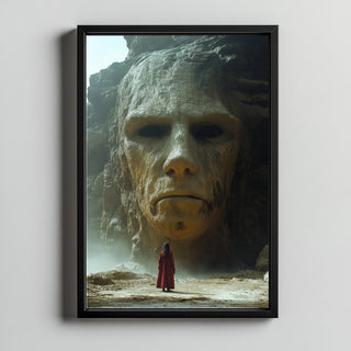 Face of Eternity Wall Art Print — Timeless Portrait Poster