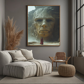 Face of Eternity Wall Art Print — Timeless Portrait Poster