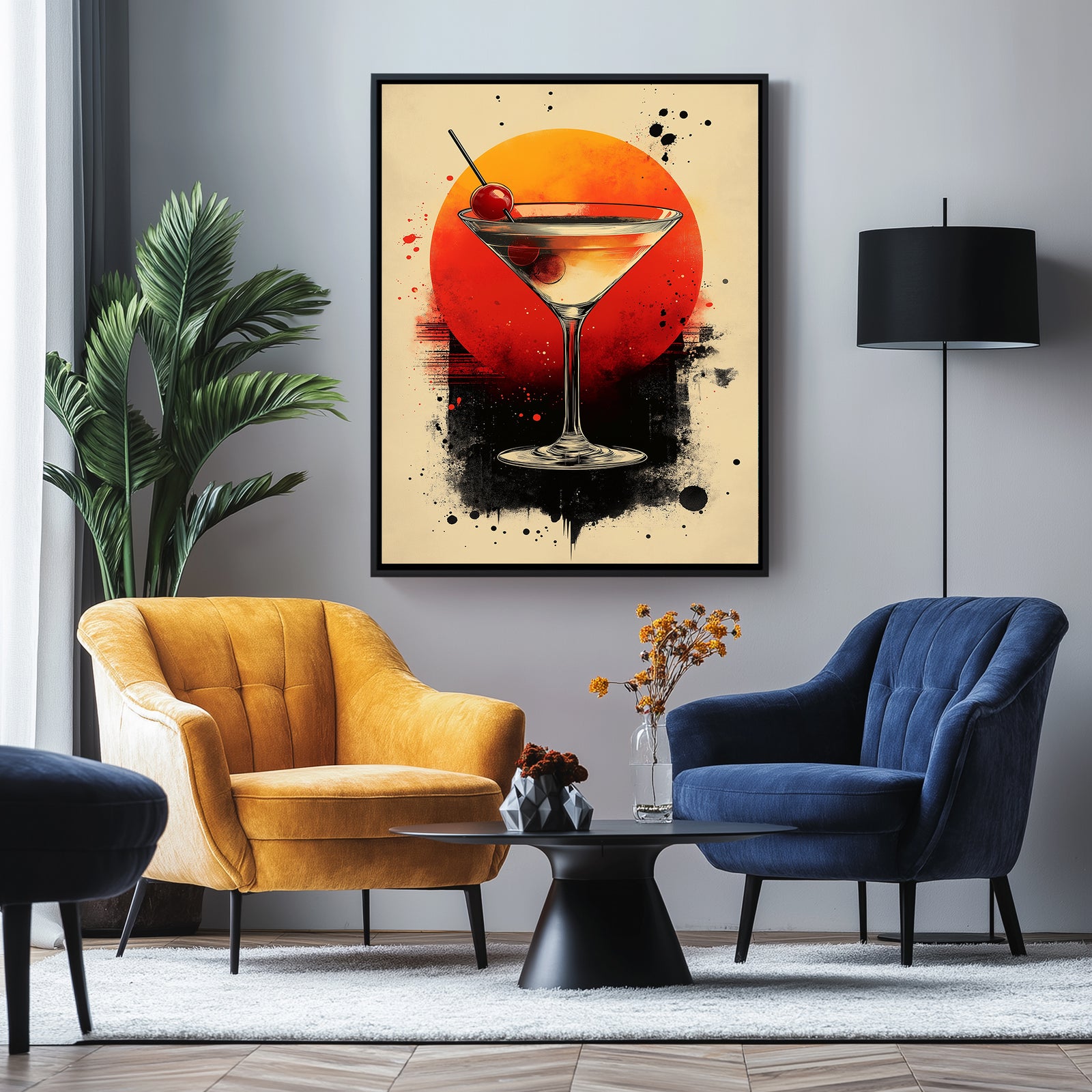 Cherry Glow Wall Art Print — Y2K Cherry Aesthetic Poster