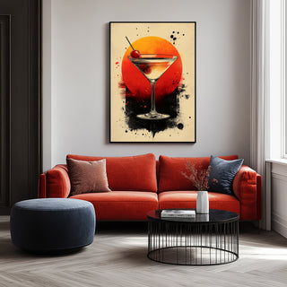 Cherry Glow Wall Art Print — Y2K Cherry Aesthetic Poster