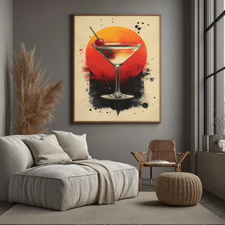 Cherry Glow Wall Art Print — Y2K Cherry Aesthetic Poster