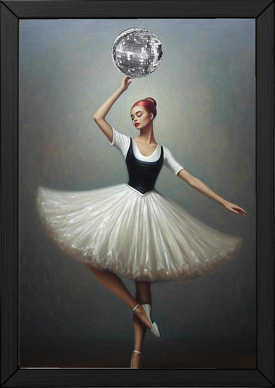 Twirl in Time Wall Art Print — Romantic Vintage Dance Poster