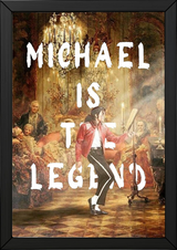 Michael Is The Legend Wall Art Print — Basketball Tribute Poster