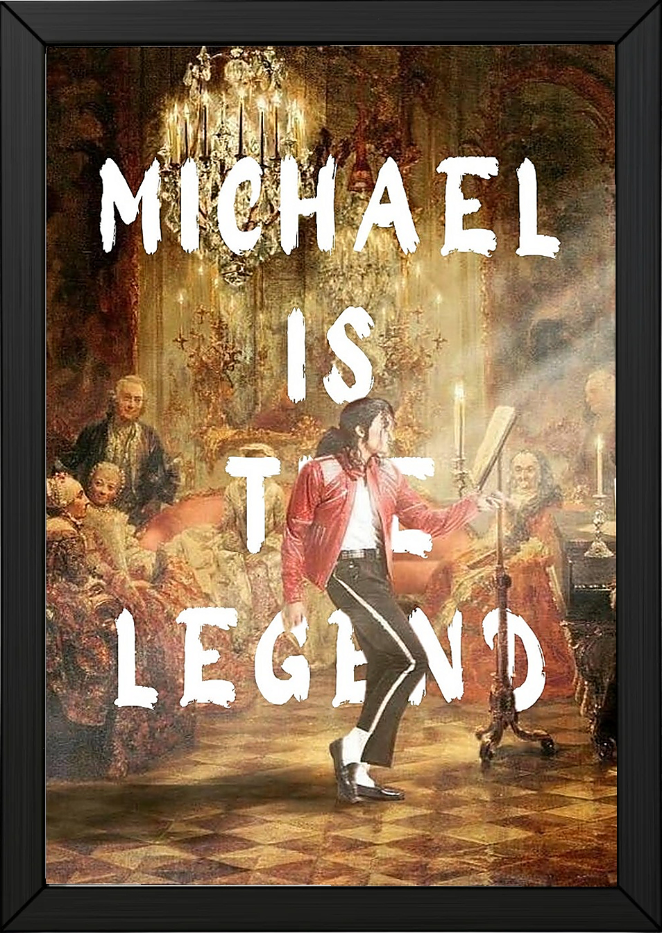 Michael Is The Legend Wall Art Print — Basketball Tribute Poster