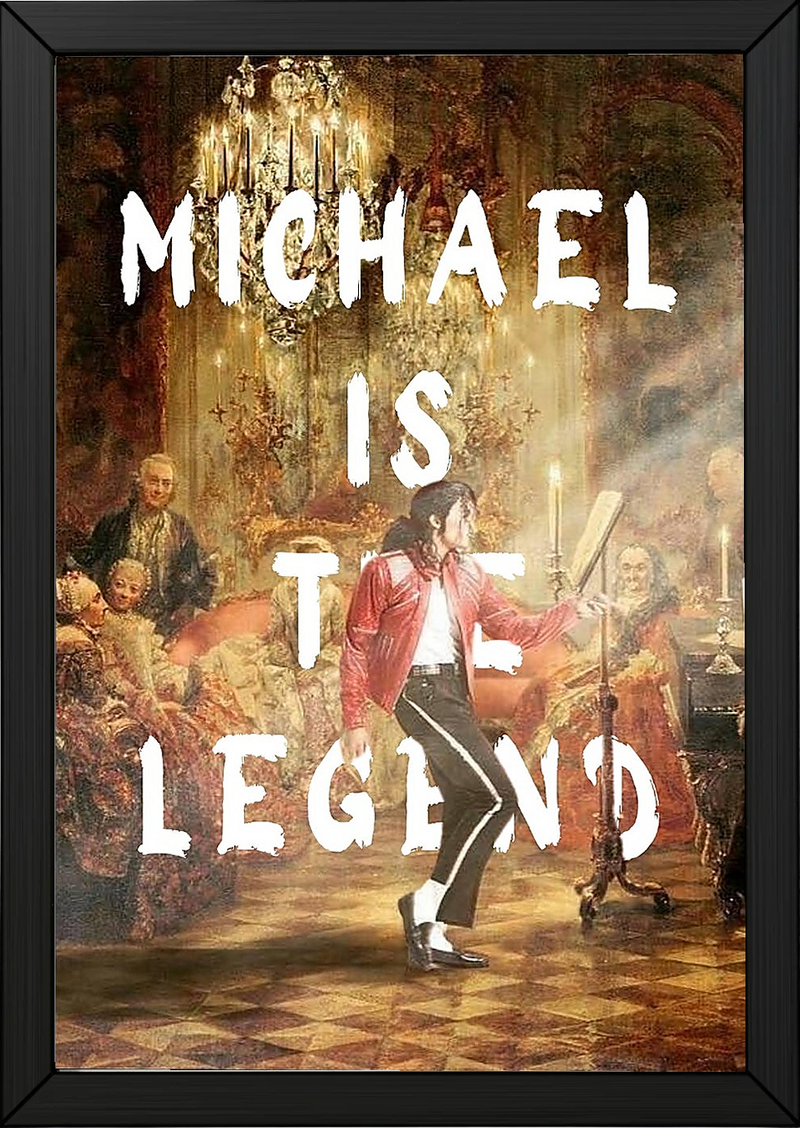 Michael Is The Legend Wall Art Print — Basketball Tribute Poster