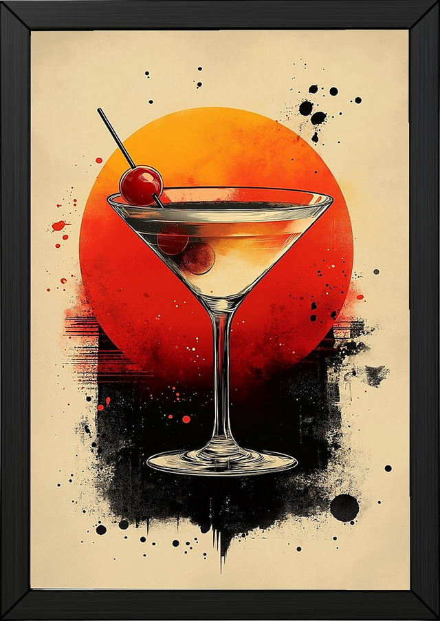 Cherry Glow Wall Art Print — Y2K Cherry Aesthetic Poster