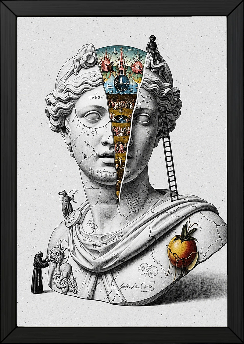 Pleasure and Peril — Bosch Inspired Wall Art Print