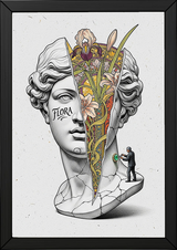 Flora Art Nouveau — Venus Bust Wall Art Print