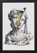 Beauty Unveiled — Botticelli's Venus Reimagined Wall Art Print