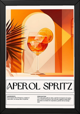 Aperol Spritz Wall Art Print — Italian Summer Cocktail Poster