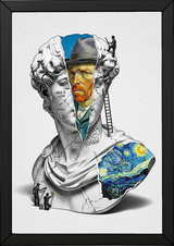 Van Gogh Starry Night — Surreal Altered Art Wall Print