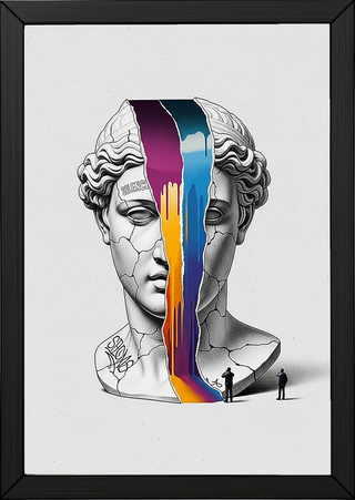 Silence — Surreal Venus Bust Wall Art Print