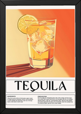 Tequila Wall Art Print — Bold Mexican Spirit Poster