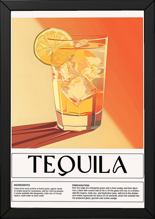 Tequila Wall Art Print — Bold Mexican Spirit Poster