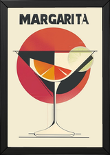 The Margarita Wall Art Print — Classic Tequila Cocktail Poster