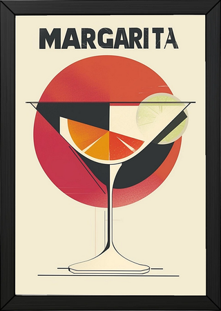 The Margarita Wall Art Print — Classic Tequila Cocktail Poster