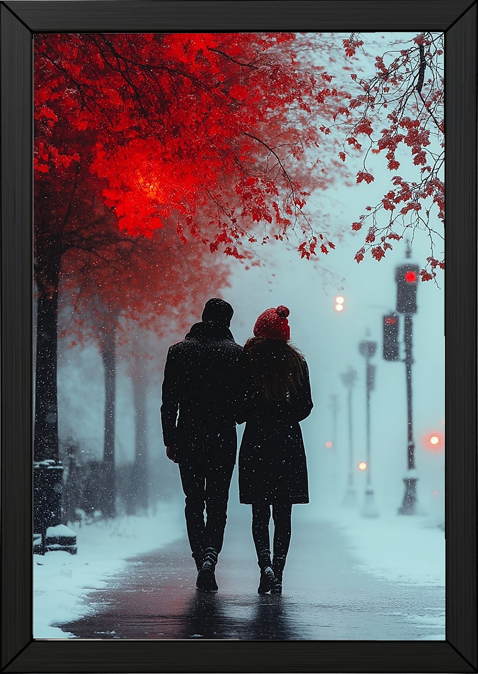 Timeless Steps Wall Art Print — Romantic Couple Dance Poster
