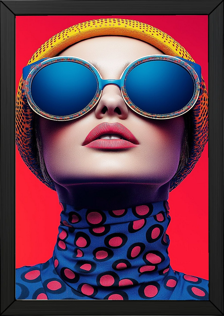 Color Burst Wall Art Print — Vibrant Pop Portrait Poster