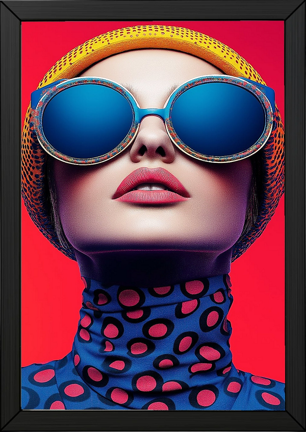 Color Burst Wall Art Print — Vibrant Pop Portrait Poster