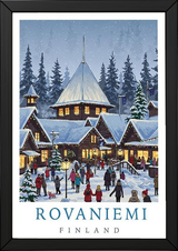 Rovaniemi Finland — Santa Village Winter Travel Wall Art Print
