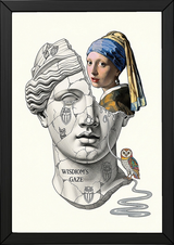 Wisdom's Gaze — Vermeer's Girl with a Pearl Earring Wall Art Print