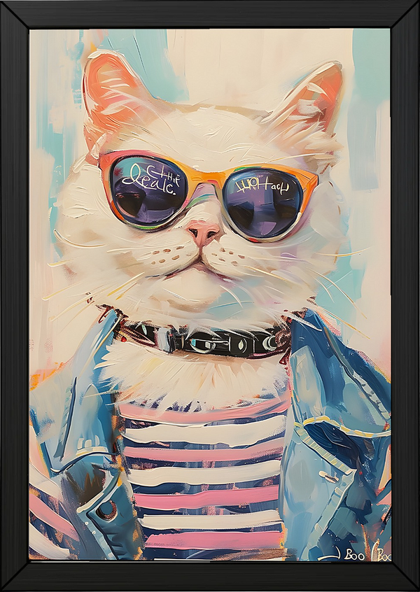 Pawsitively Purrfect Wall Art Print — Cute Cat Lover Quote Poster