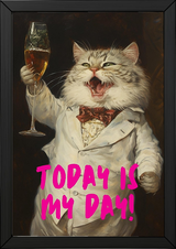 Today is My Day Wall Art Print — Bold Affirmation Quote Poster