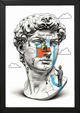 Dream Weaver Morpheus — Surreal David Bust Wall Art Print